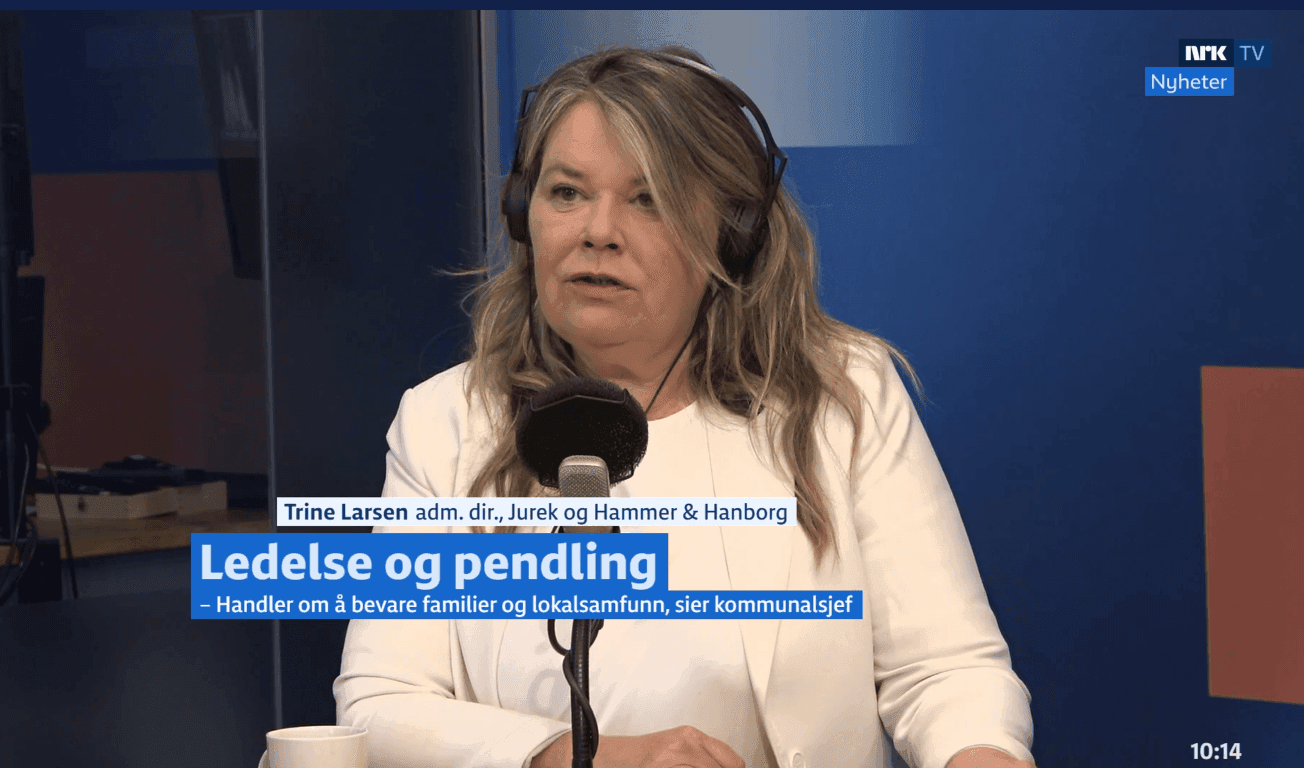Trine pa NRK Helgemorgen