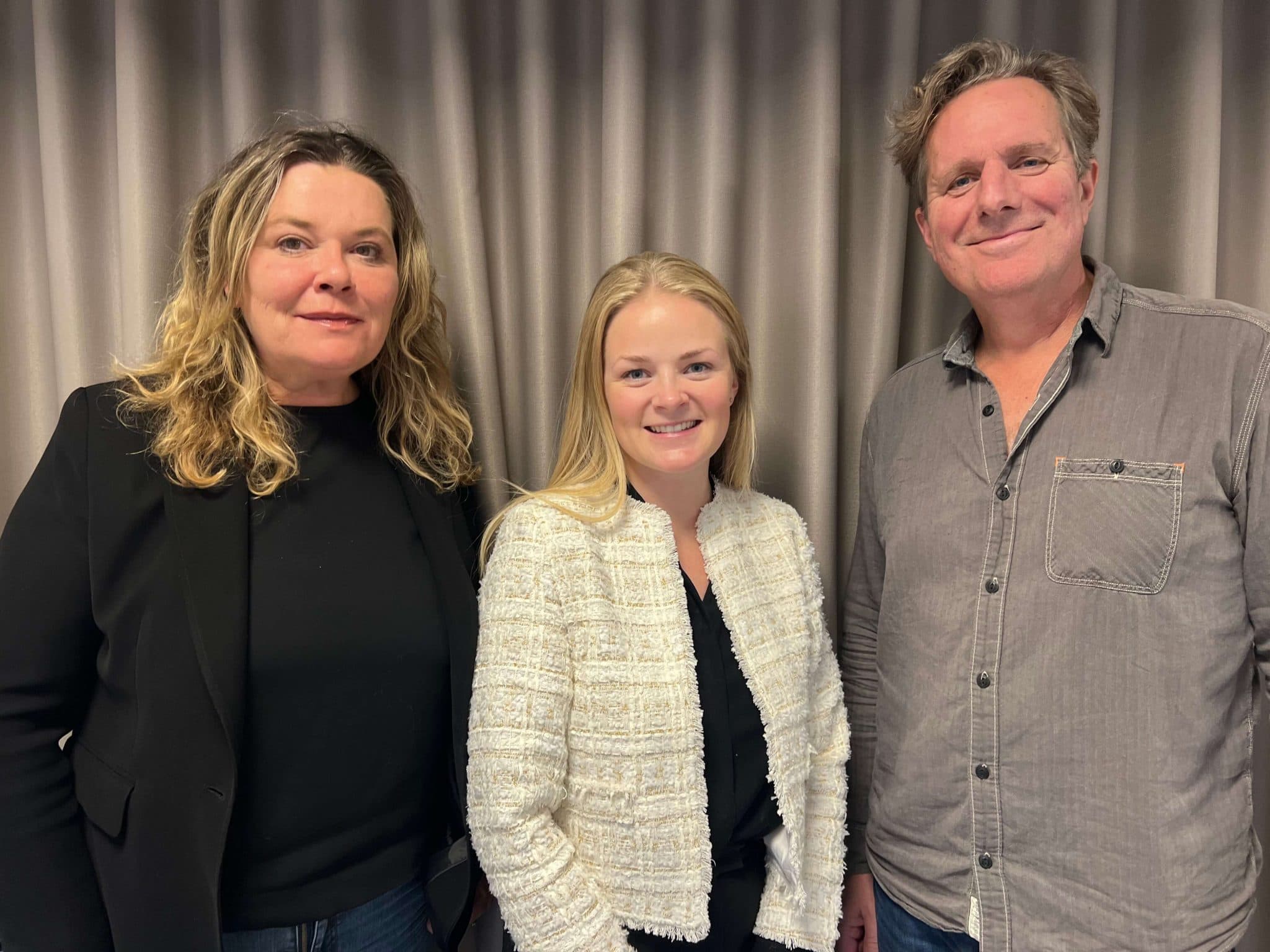 Trine Larsen, Benedicte Hille og Anders Høglund